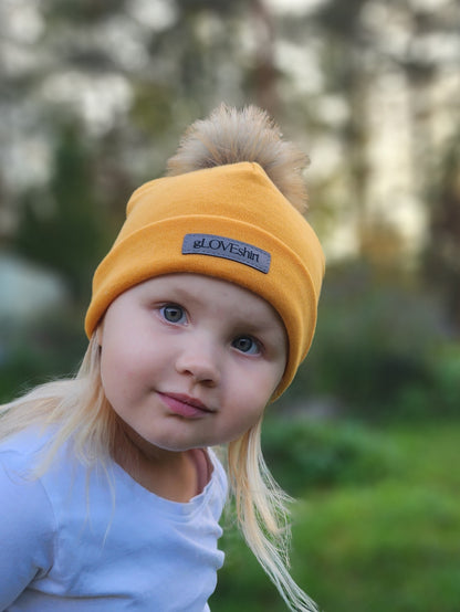 Merinowool beanie with tuft - Gloveshirt